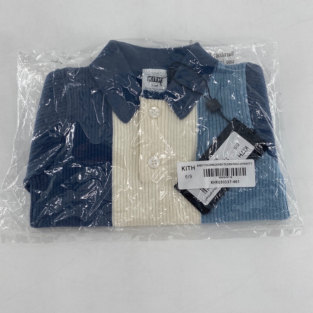 Kith Baby Dynasty Colorblocked Tilden Polo 6-9M - Picture 7 of 8